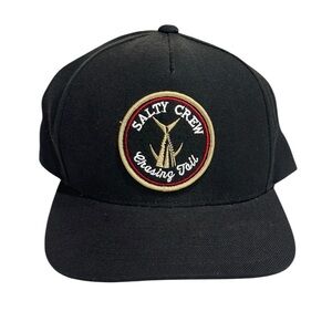Salty Crew Chasing Tail 6 Panel Baseball Hat Black One Size